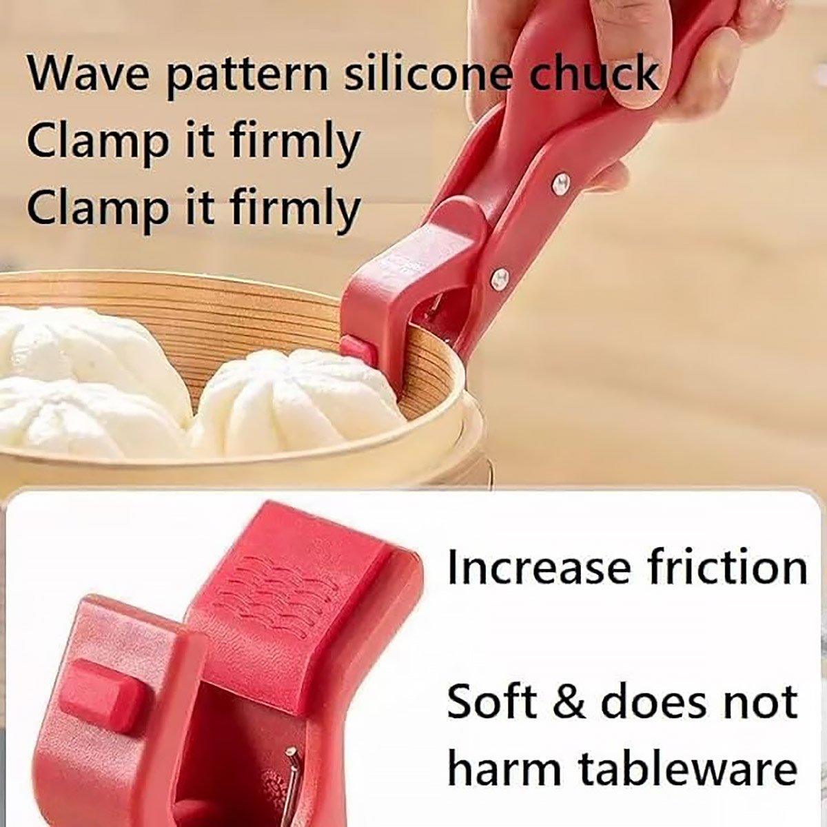 2PCS Anti Slip Silicone Heat Resistant Plate Bowl Clip Holder Kitchen Tool - Green V528-ANTI-SCALDING-CLIP-GREEN-313232