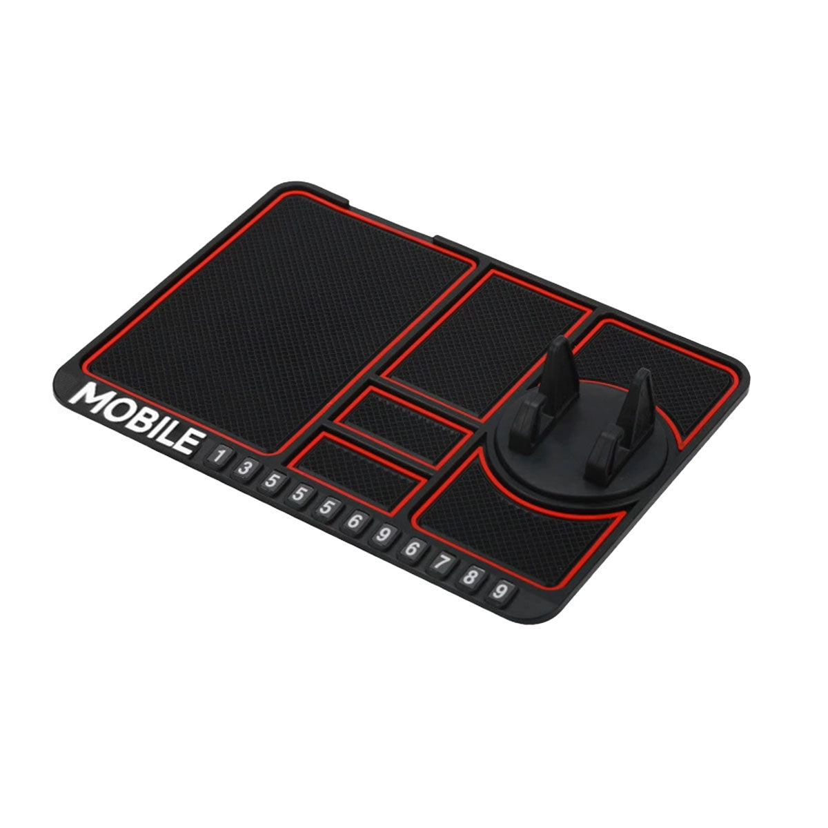 Car Mobile Phone Holder Dashboard Mount Mat Non Slip Grip Stand Anti-Slip Pad - Red V528-ANTI-SLIPMATSFORCAR-RED-535751