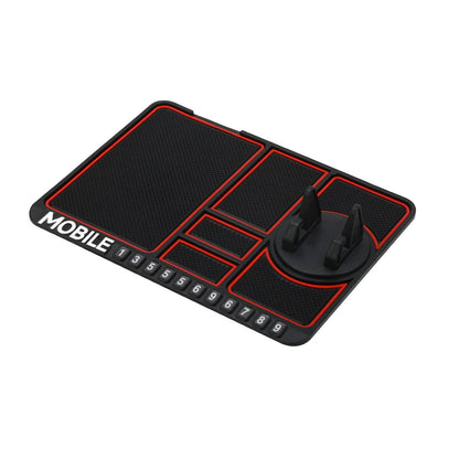 Car Mobile Phone Holder Dashboard Mount Mat Non Slip Grip Stand Anti-Slip Pad - Red V528-ANTI-SLIPMATSFORCAR-RED-535751