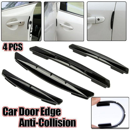 4Pcs Universal Black Car Door Edge Anti-Collision Cover Scratch Protector Guard V528-ANTICHAFINGSTRIP-BLACK4PCS-68785
