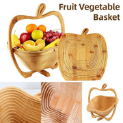 Wooden Fruit and Vegetable Storage Basket for Kitchen Organizing Home Storage V528-APPLE-611592