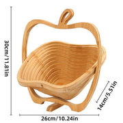 Wooden Fruit and Vegetable Storage Basket for Kitchen Organizing Home Storage V528-APPLE-611592