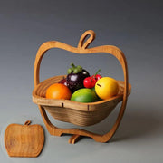 Wooden Fruit and Vegetable Storage Basket for Kitchen Organizing Home Storage V528-APPLE-611592