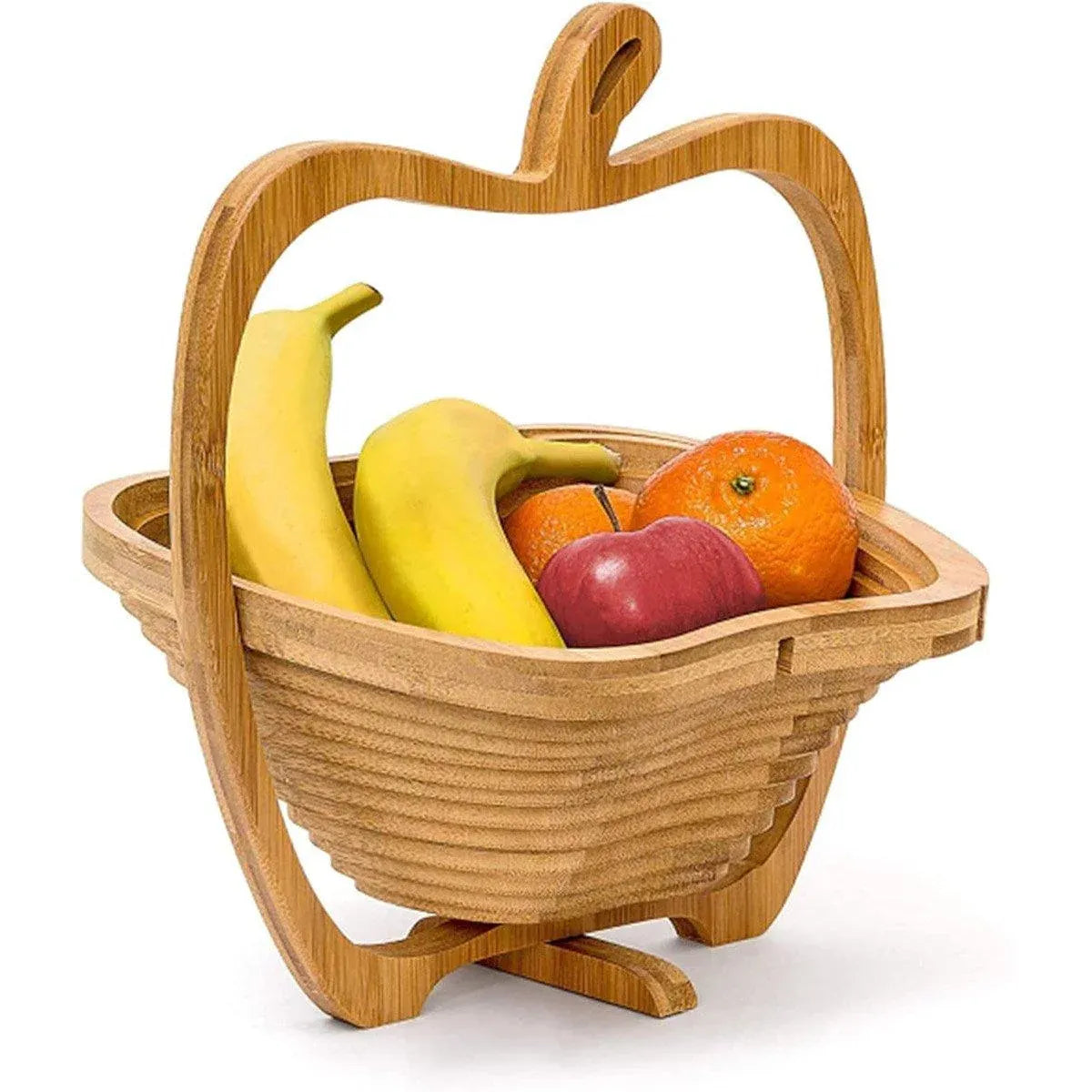 Wooden Fruit and Vegetable Storage Basket for Kitchen Organizing Home Storage V528-APPLE-611592