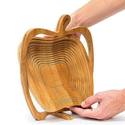 Wooden Fruit and Vegetable Storage Basket for Kitchen Organizing Home Storage V528-APPLE-611592