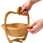 Wooden Fruit and Vegetable Storage Basket for Kitchen Organizing Home Storage V528-APPLE-611592