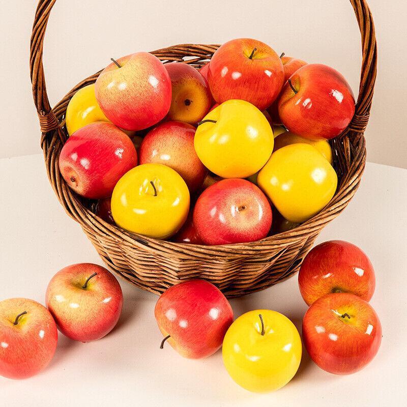 10 X Artificial Green or Red Apples for Home Party Wedding and Shop Decor - Green V528-APPLE-GREEN-10PCS-306461