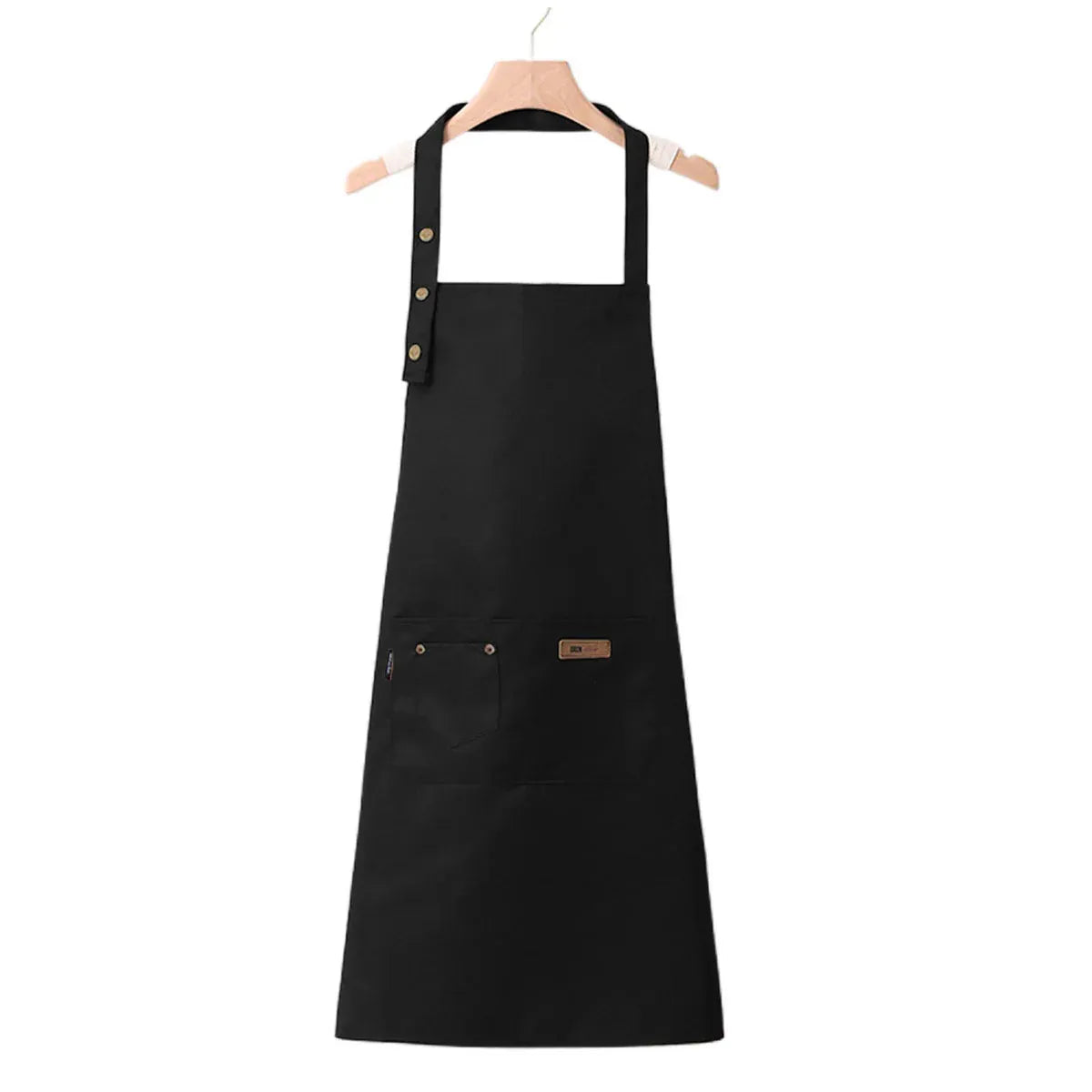 Adjustable Work Apron Neck Strap Waist Tie Kitchen Cooking Bib Apron Men Women - Black V528-APRON-BLACK-795328