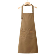 Adjustable Work Apron Neck Strap Waist Tie Kitchen Cooking Bib Apron Men Women - Brown V528-APRON-BROWN-899251