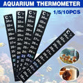 UPTO 10x Aquarium Thermometer Fish Tank Sticker Temperature Strip Dual Scale HOT - 1PC V528-AQUARIUMTHERMOMETER-1PC-573230