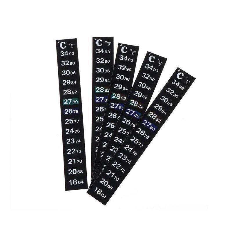UPTO 10x Aquarium Thermometer Fish Tank Sticker Temperature Strip Dual Scale HOT - 1PC V528-AQUARIUMTHERMOMETER-1PC-573230