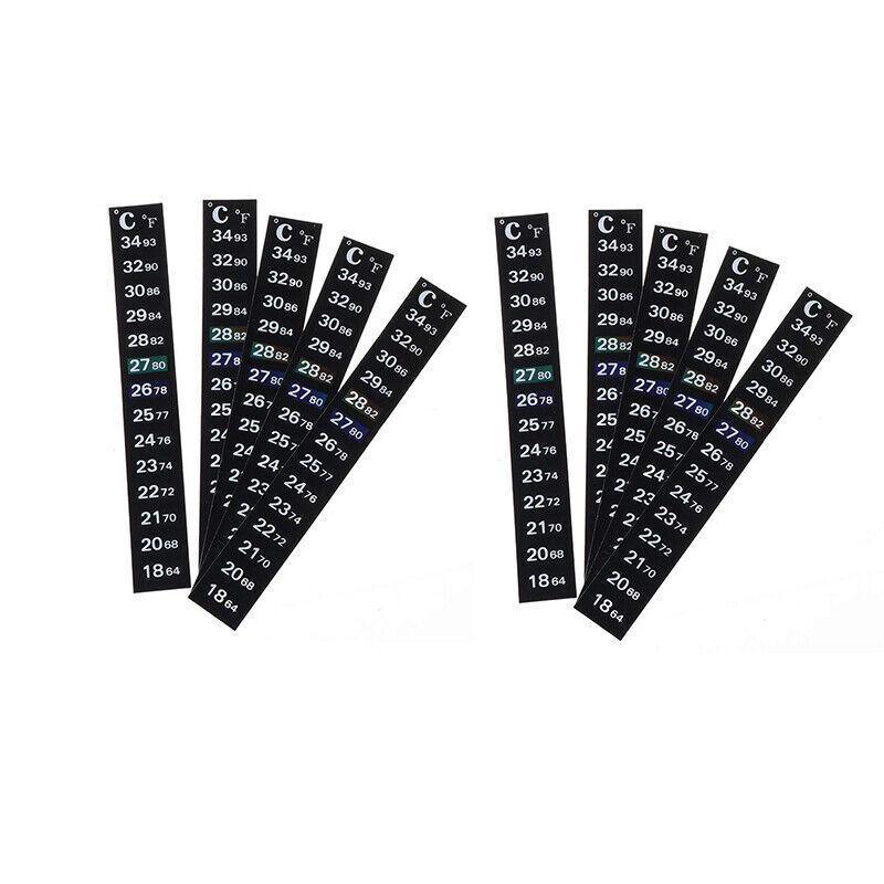 UPTO 10x Aquarium Thermometer Fish Tank Sticker Temperature Strip Dual Scale HOT - 1PC V528-AQUARIUMTHERMOMETER-1PC-573230