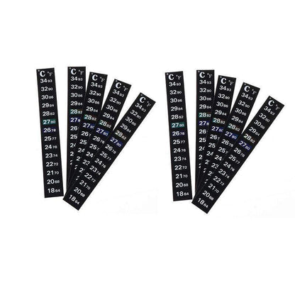 UPTO 10x Aquarium Thermometer Fish Tank Sticker Temperature Strip Dual Scale HOT - 1PC V528-AQUARIUMTHERMOMETER-1PC-573230