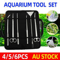 Stainless Steel Aquarium Tool Set Tweezers Scissors Spatula Kit 4 5 6PCS - 4PCS Tool + Bag V528-AQUARIUMTOOL-4PCSTOOLBAG-298797