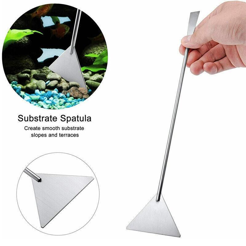 Stainless Steel Aquarium Tool Set Tweezers Scissors Spatula Kit 4 5 6PCS - 4PCS Tool + Bag V528-AQUARIUMTOOL-4PCSTOOLBAG-298797