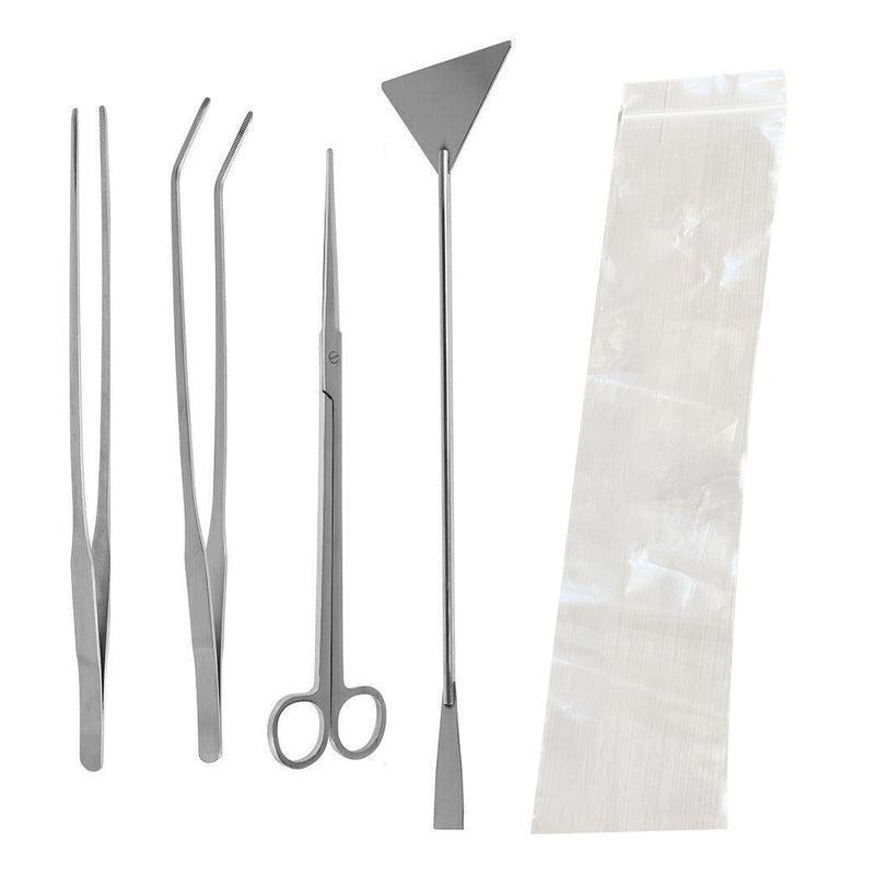 Stainless Steel Aquarium Tool Set Tweezers Scissors Spatula Kit 4 5 6PCS - 4PCS Tool + Bag V528-AQUARIUMTOOL-4PCSTOOLBAG-298797
