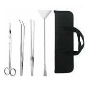 Stainless Steel Aquarium Tool Set Tweezers Scissors Spatula Kit 4 5 6PCS - 4PCS Tool + Bag V528-AQUARIUMTOOL-4PCSTOOLBAG-298797