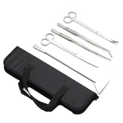 Stainless Steel Aquarium Tool Set Tweezers Scissors Spatula Kit 4 5 6PCS - 4PCS Tool + Bag V528-AQUARIUMTOOL-4PCSTOOLBAG-298797