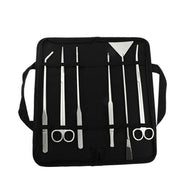 Stainless Steel Aquarium Tool Set Tweezers Scissors Spatula Kit 4 5 6PCS - 5PCS Tool + Bag V528-AQUARIUMTOOL-5PCSTOOL-BAG-600950