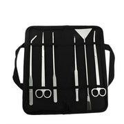 Stainless Steel Aquarium Tool Set Tweezers Scissors Spatula Kit 4 5 6PCS - 6PCS Tool + Bag V528-AQUARIUMTOOL-6PCSTOOL-BAG-917692