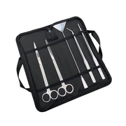 Stainless Steel Aquarium Tool Set Tweezers Scissors Spatula Kit 4 5 6PCS - 6PCS Tool + Bag V528-AQUARIUMTOOL-6PCSTOOL-BAG-917692