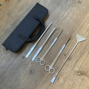 Stainless Steel Aquarium Tool Set Tweezers Scissors Spatula Kit 4 5 6PCS - 6PCS Tool + Bag V528-AQUARIUMTOOL-6PCSTOOL-BAG-917692