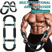 Multi Functional U Shaped Arm Strength Trainer Adjustable Home Exercise Device V528-ARM-BLACK-BLUE-405053