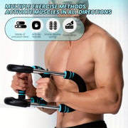 Multi Functional U Shaped Arm Strength Trainer Adjustable Home Exercise Device V528-ARM-BLACK-BLUE-405053