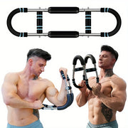 Multi Functional U Shaped Arm Strength Trainer Adjustable Home Exercise Device V528-ARM-BLACK-BLUE-405053