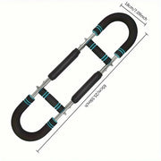 Multi Functional U Shaped Arm Strength Trainer Adjustable Home Exercise Device V528-ARM-BLACK-BLUE-405053