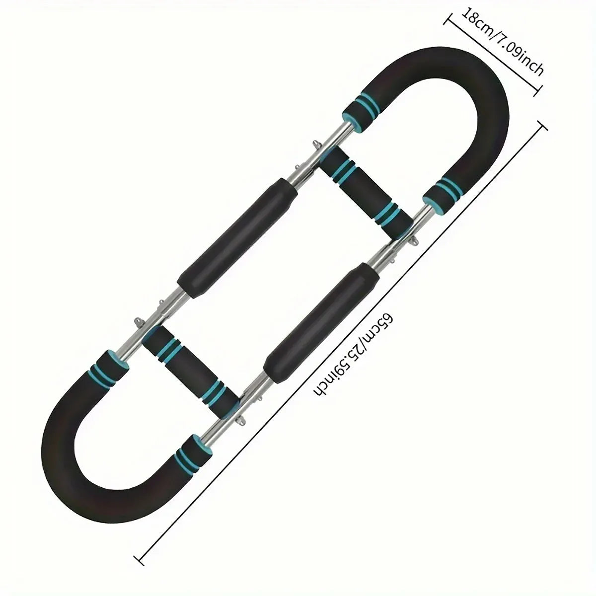 Multi Functional U Shaped Arm Strength Trainer Adjustable Home Exercise Device V528-ARM-BLACK-BLUE-405053