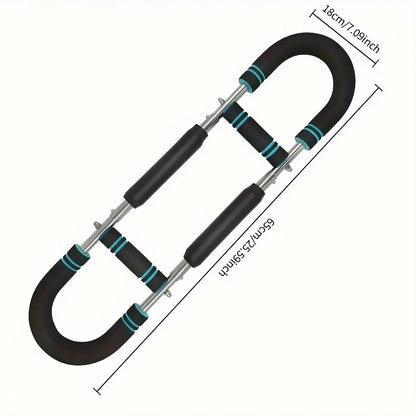 Multi Functional U Shaped Arm Strength Trainer Adjustable Home Exercise Device V528-ARM-BLACK-BLUE-405053