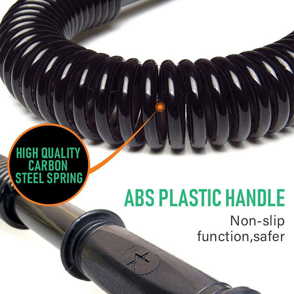 Spring Arm Power Rod Grip Puller Home Fitness Equipment for Strength Training - 60KG V528-ARM-STRENGTHENER-BLACK-60-931346