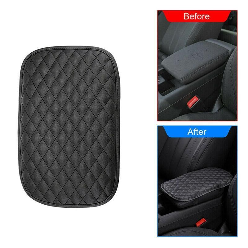 Car Armrest Accessories Cushion Cover Center Console Box Pad Protector Universal V528-ARMREST-BLACK-66195