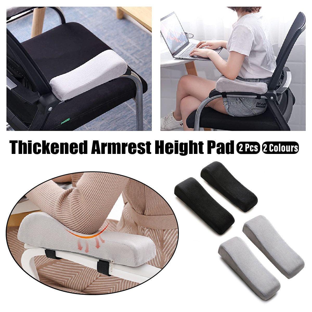 2PCS Elbow Arm Rest Cushion Chair Armrest Pads Memory Foam Office Support Pillow - Grey V528-ARMRESTPAD-2PCS-GREY-584758