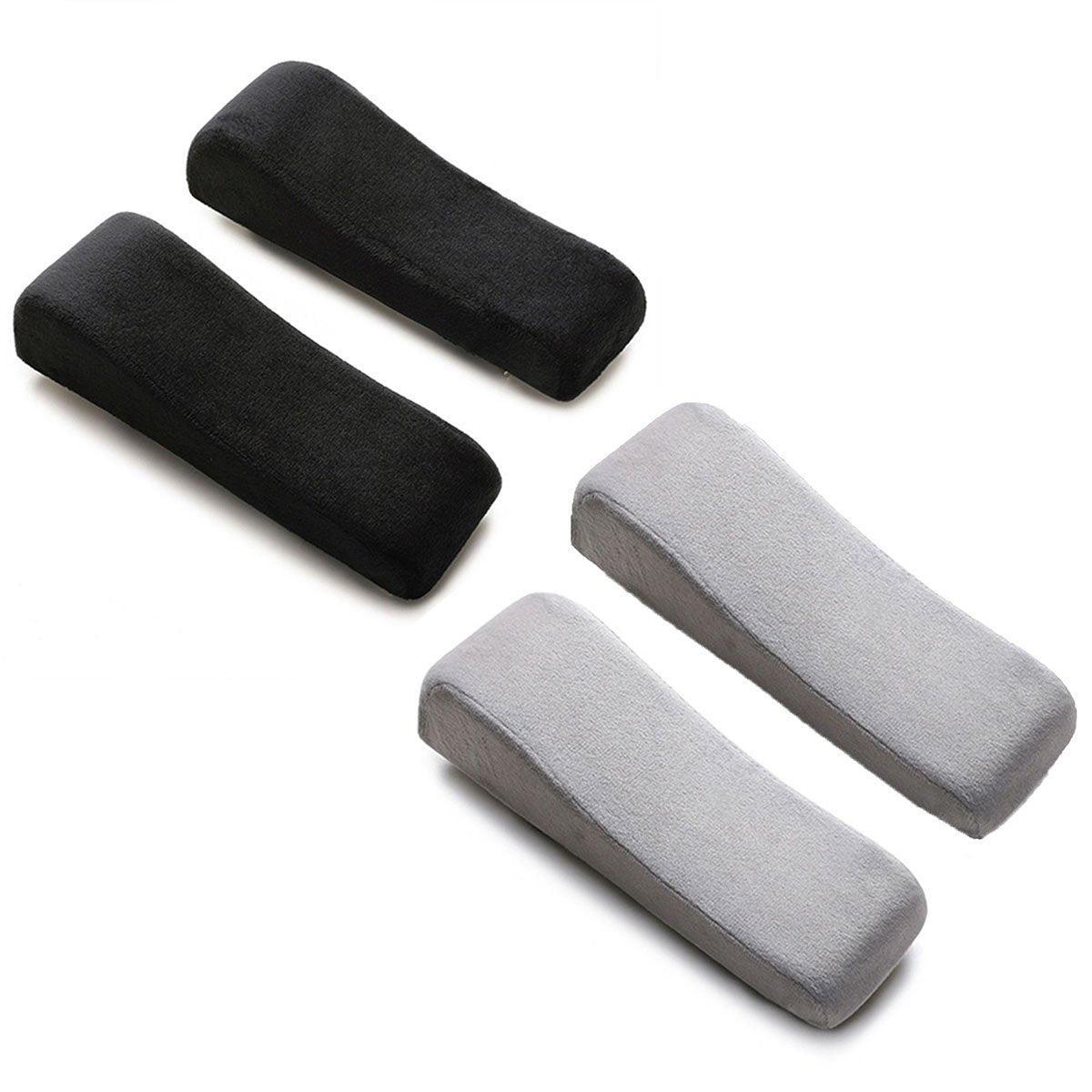 2PCS Elbow Arm Rest Cushion Chair Armrest Pads Memory Foam Office Support Pillow - Grey V528-ARMRESTPAD-2PCS-GREY-584758