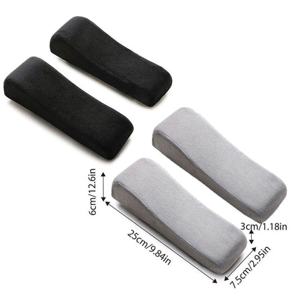 2PCS Elbow Arm Rest Cushion Chair Armrest Pads Memory Foam Office Support Pillow - Grey V528-ARMRESTPAD-2PCS-GREY-584758
