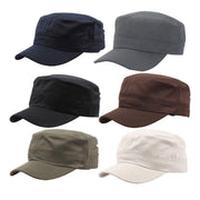 Army Plain Hat Classic Cadet Field Military Cap Style Patrol Baseball Adjustable - Black V528-ARMYPLAINHAT-BLACK-176432