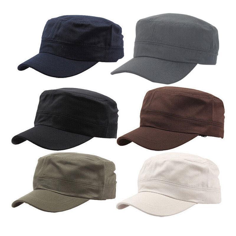 Army Plain Hat Classic Cadet Field Military Cap Style Patrol Baseball Adjustable - Black V528-ARMYPLAINHAT-BLACK-176432