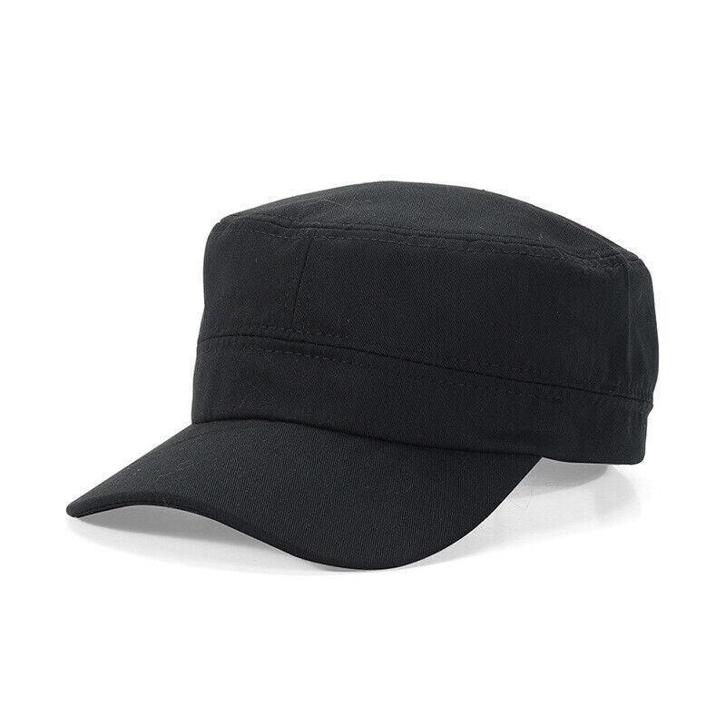 Army Plain Hat Classic Cadet Field Military Cap Style Patrol Baseball Adjustable - Black V528-ARMYPLAINHAT-BLACK-176432