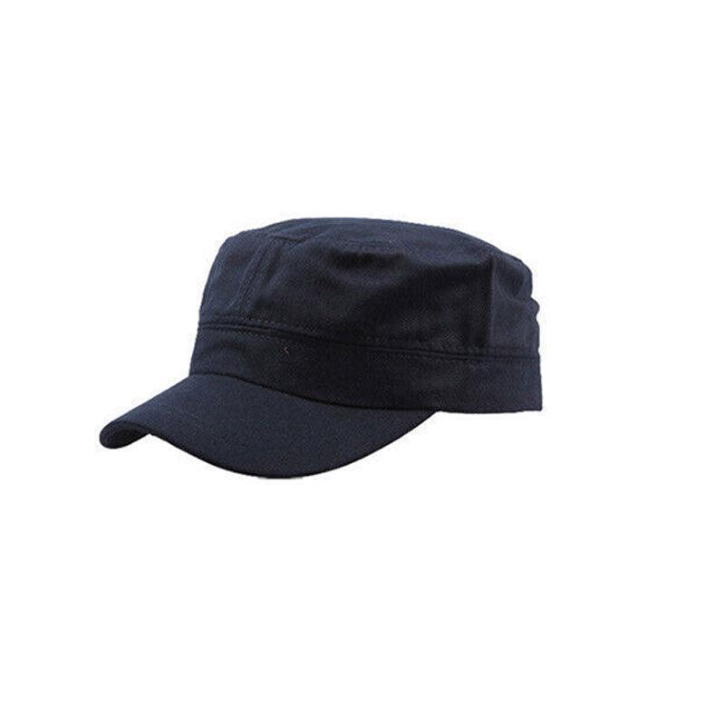 Army Plain Hat Classic Cadet Field Military Cap Style Patrol Baseball Adjustable - Black V528-ARMYPLAINHAT-BLACK-176432
