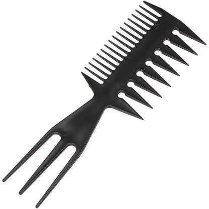 3 in 1 Hair Comb Styling Tool for Salon and Home Use Professional Quality V528-ART-COMB-BLACK-1PC-677248