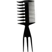 3 in 1 Hair Comb Styling Tool for Salon and Home Use Professional Quality V528-ART-COMB-BLACK-1PC-677248