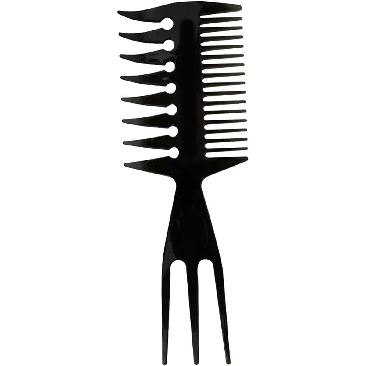 3 in 1 Hair Comb Styling Tool for Salon and Home Use Professional Quality V528-ART-COMB-BLACK-1PC-677248