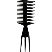 3 in 1 Hair Comb Styling Tool for Salon and Home Use Professional Quality V528-ART-COMB-BLACK-1PC-677248