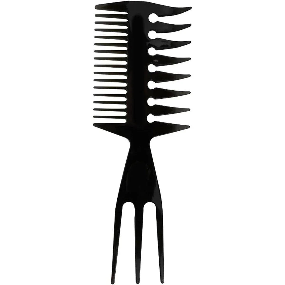 3 in 1 Hair Comb Styling Tool for Salon and Home Use Professional Quality V528-ART-COMB-BLACK-1PC-677248