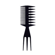 3 in 1 Hair Comb Styling Tool for Salon and Home Use Professional Quality V528-ART-COMB-BLACK-1PC-677248