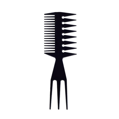 3 in 1 Hair Comb Styling Tool for Salon and Home Use Professional Quality V528-ART-COMB-BLACK-1PC-677248