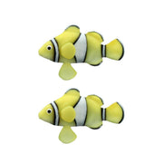 2PCS Artificial Betta Fish Aquarium Decorations Silicone Floating Moving Fish - Sky Blue Goldfish V528-ARTIFICIAL-FISH-BLUE-2PCS-928151