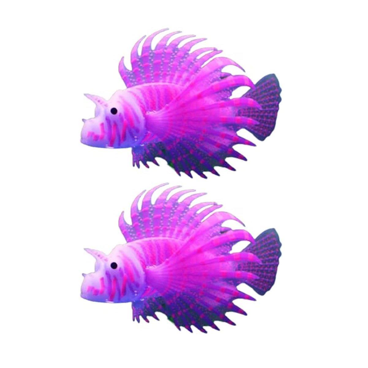 2PCS Artificial Betta Fish Aquarium Decorations Silicone Floating Moving Fish - Sky Blue Goldfish V528-ARTIFICIAL-FISH-BLUE-2PCS-928151